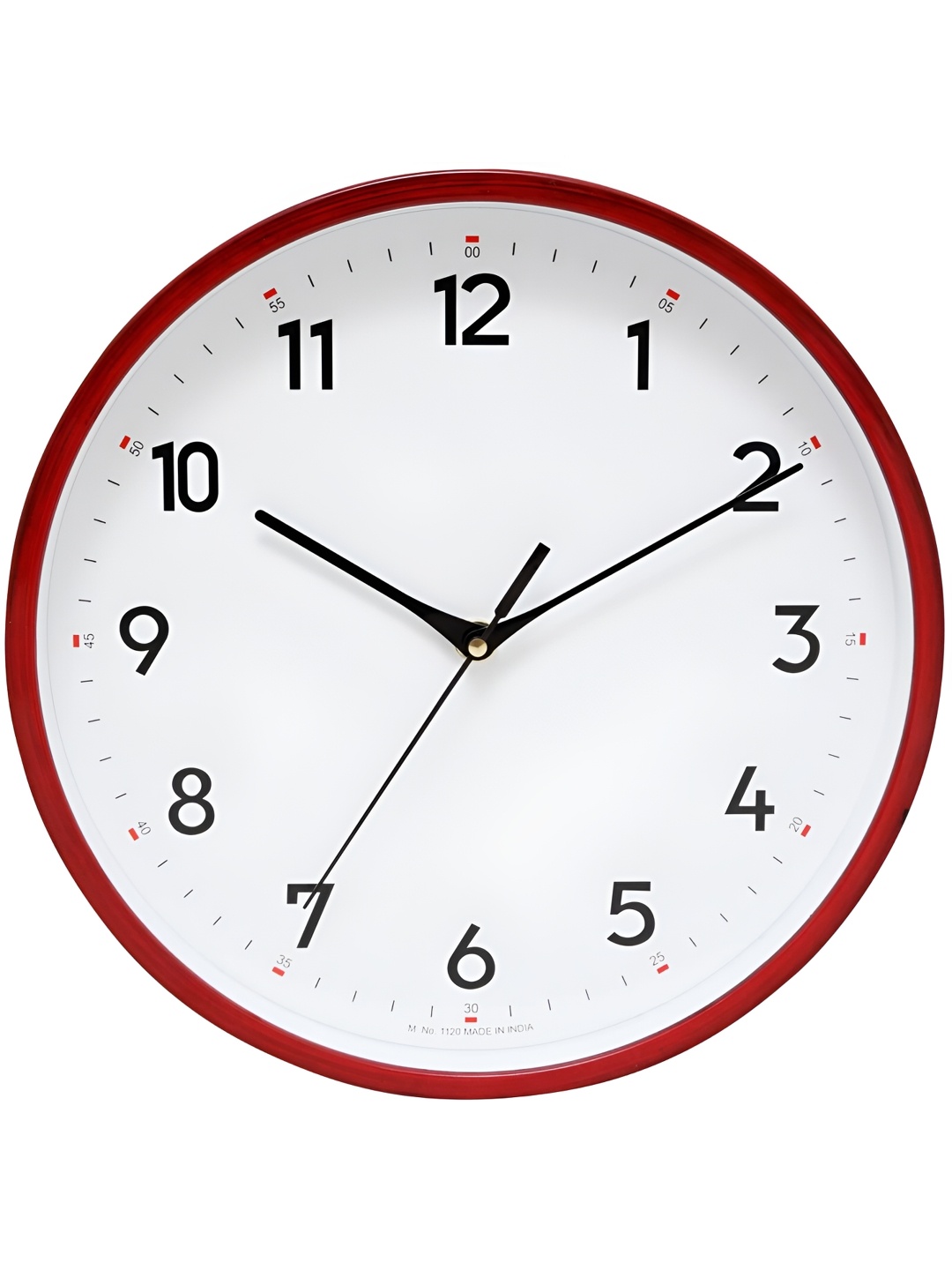 

masstone Red & White Contemporary Wall Clock