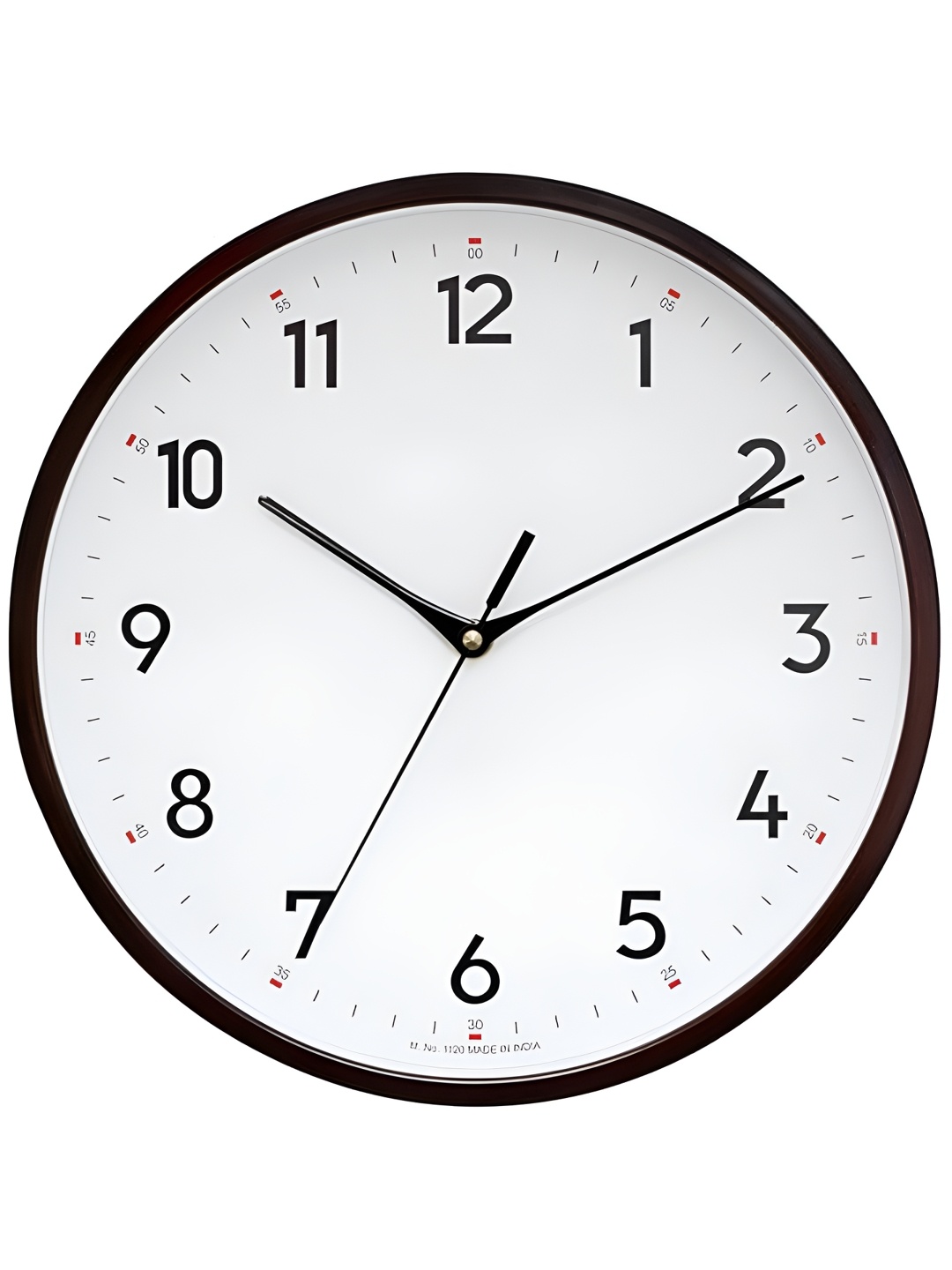 

masstone Maroon & White Contemporary Wall Clock