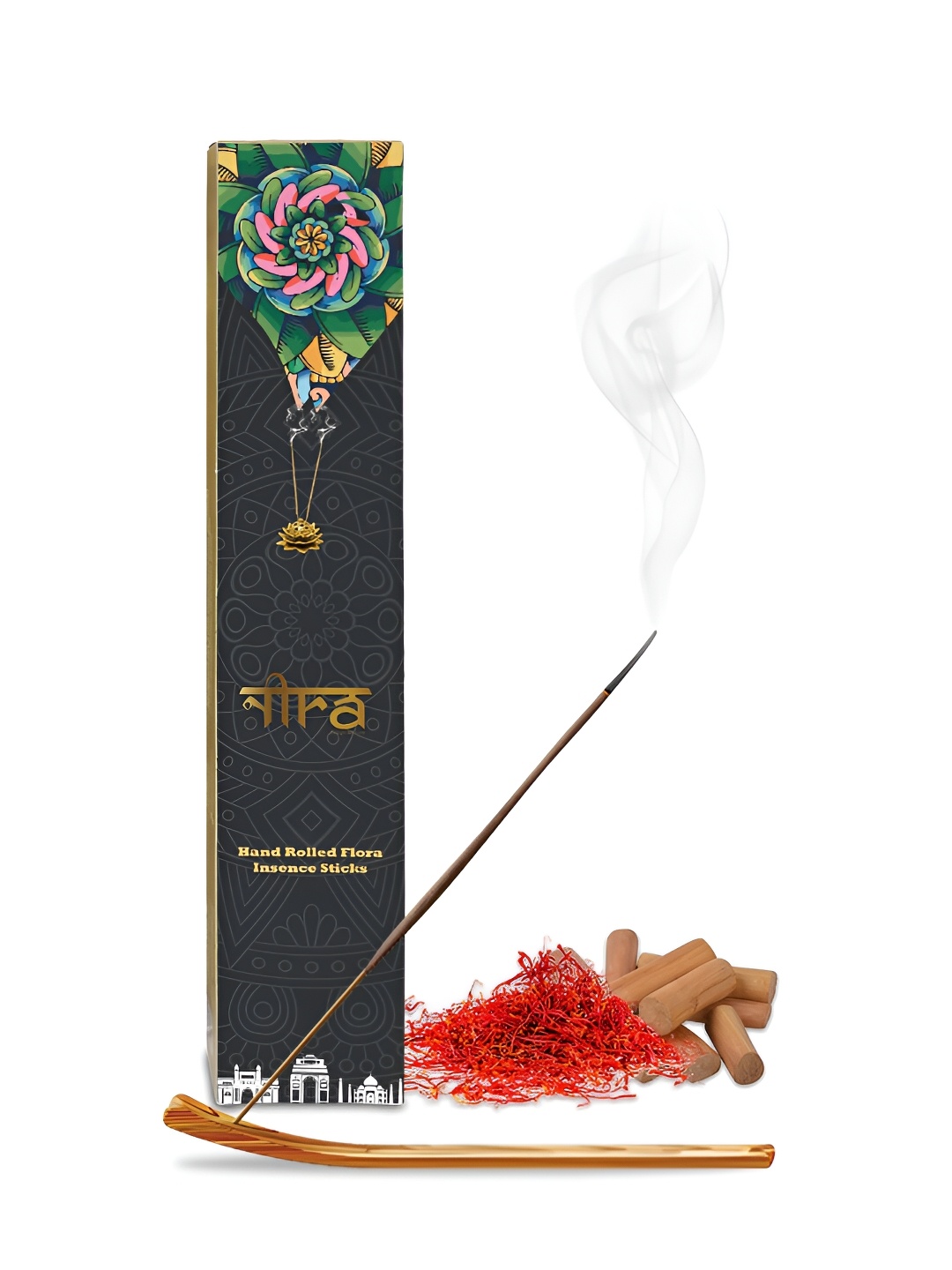 

Nira Fragrances Rust 25 Pieces NagChampa Kesar Incense Sticks
