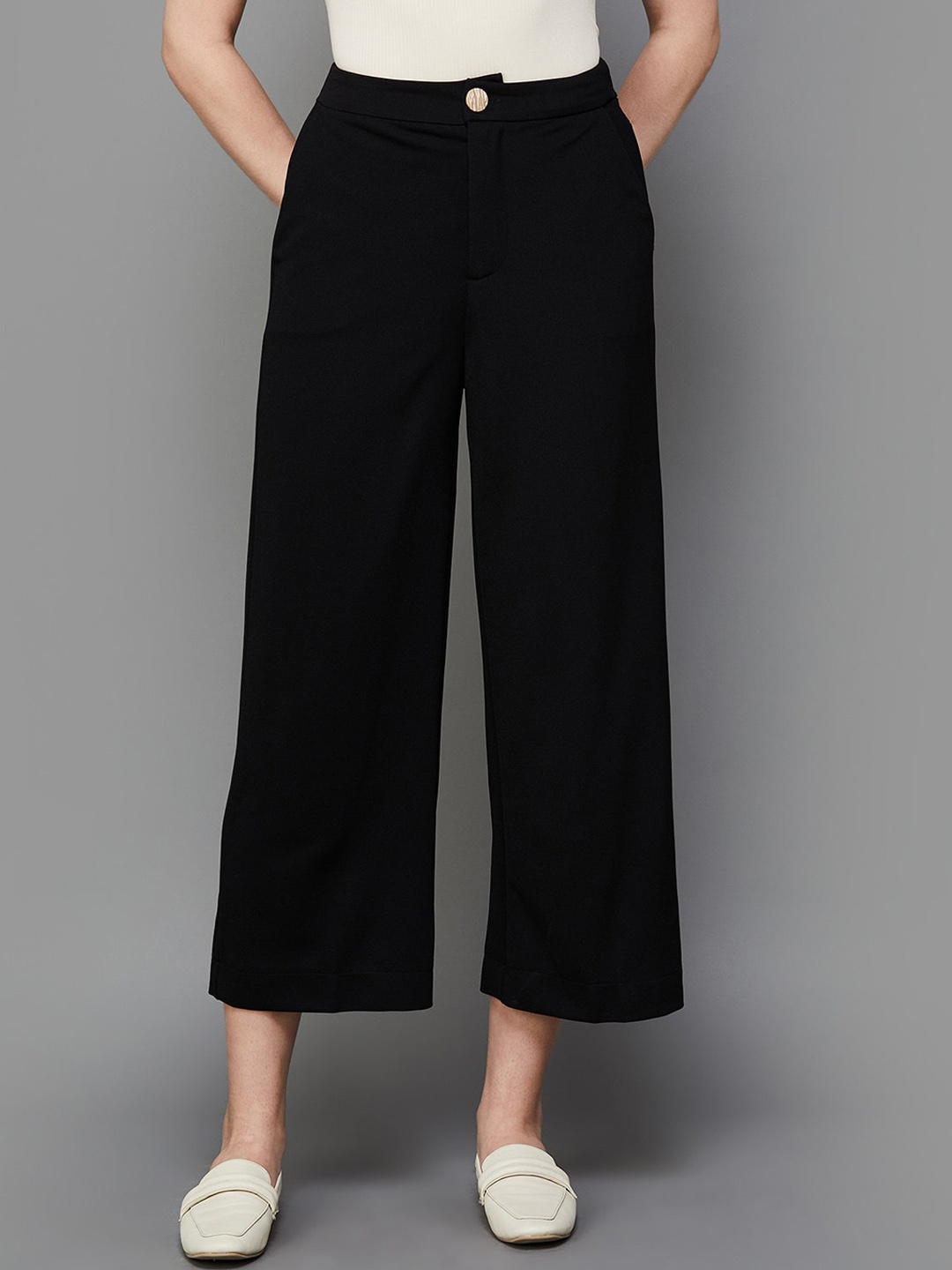 

CODE by Lifestyle Women Culottes Trousers, Black