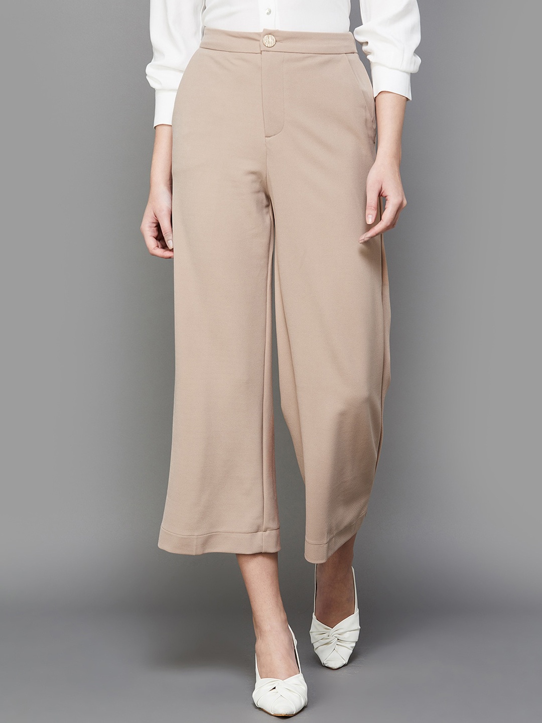

CODE by Lifestyle Women Culottes Trousers, Beige