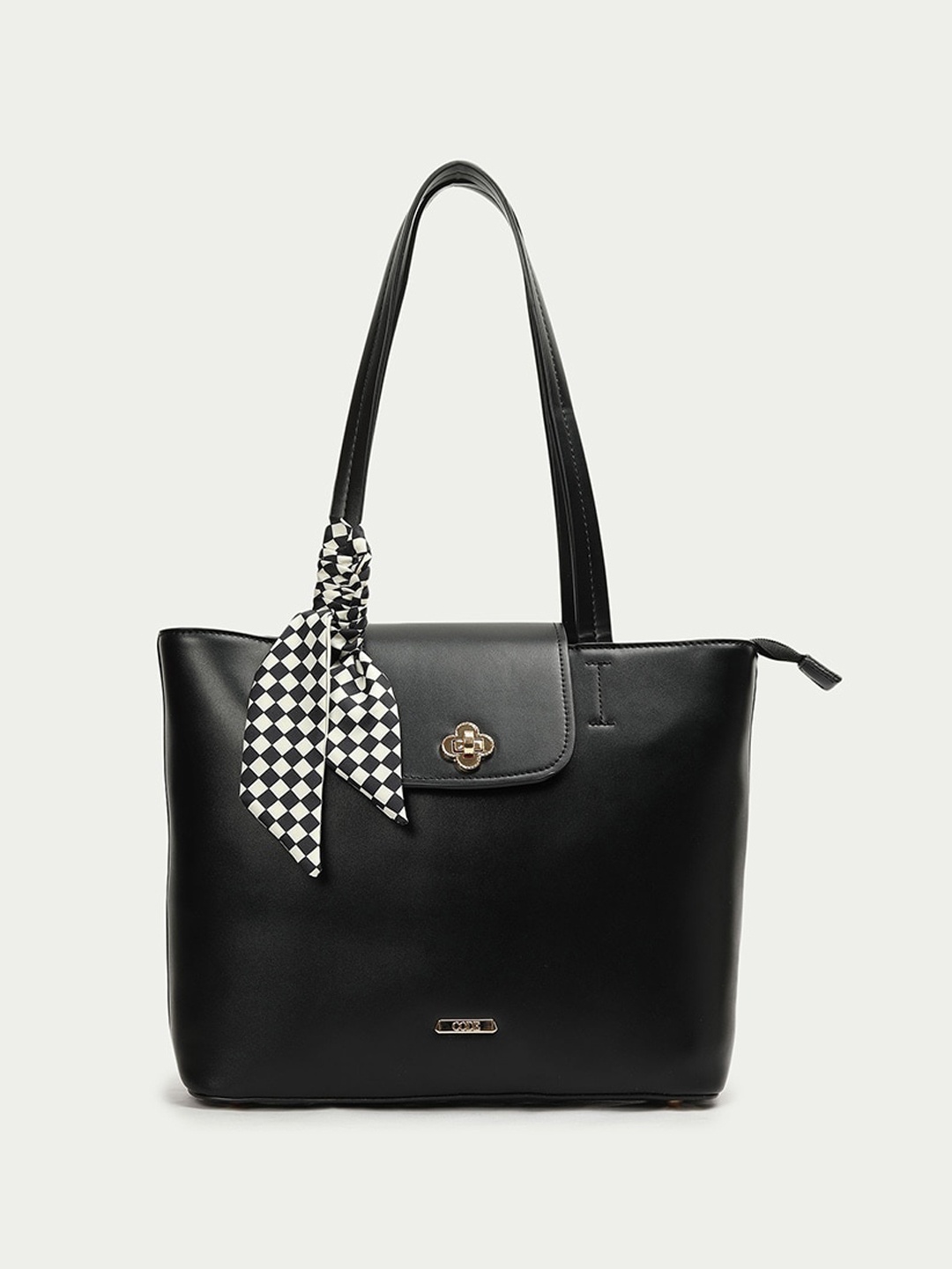 

CODE by Lifestyle PU Structured Shoulder Bag, Black