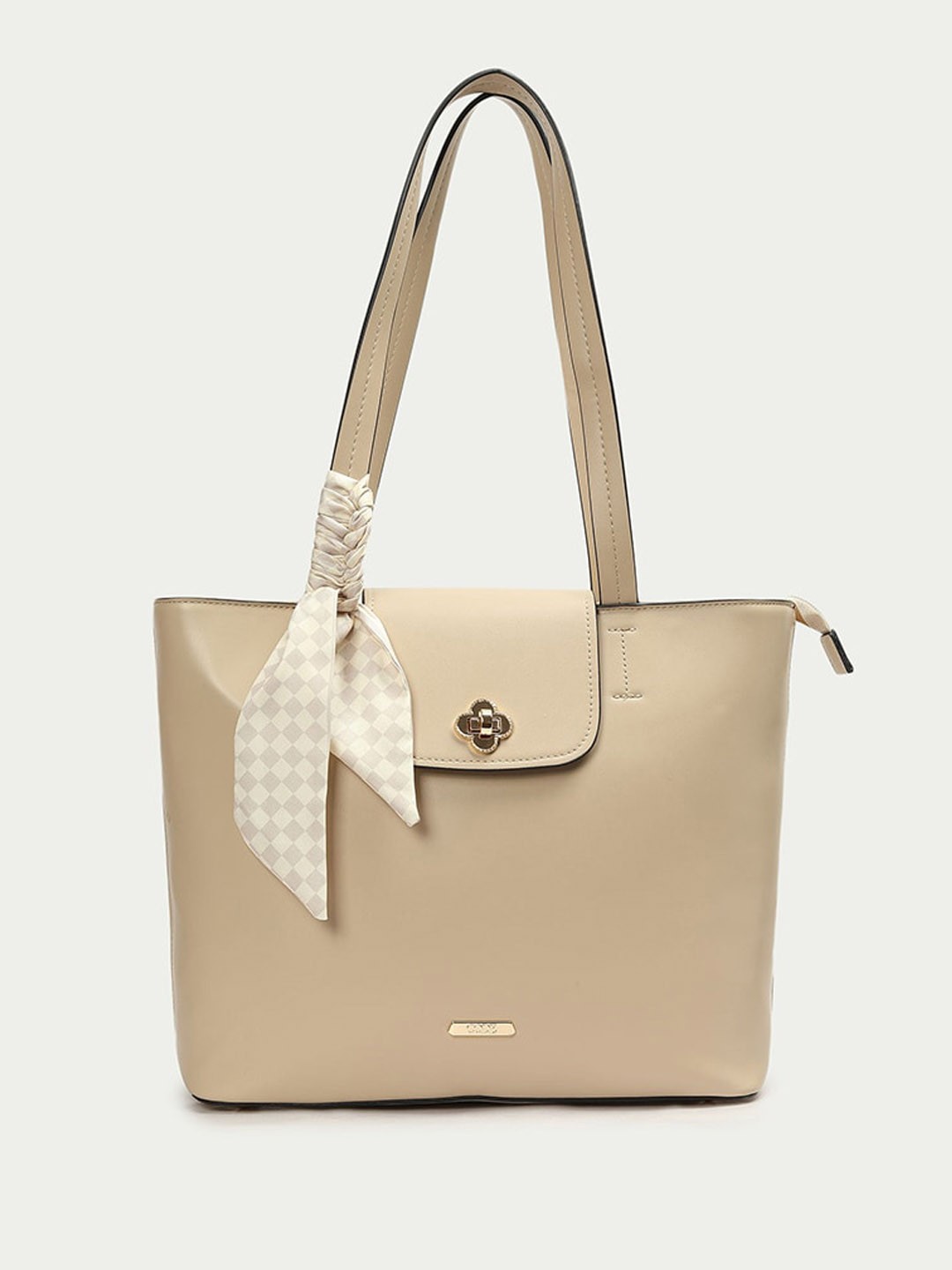 

CODE by Lifestyle PU Shopper Shoulder Bag, Beige