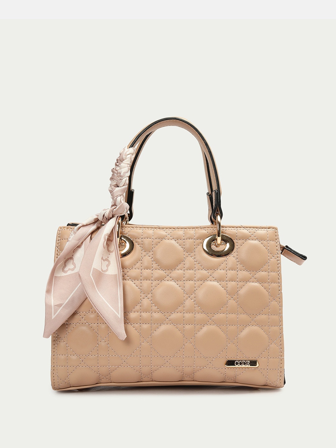 

CODE by Lifestyle PU Structured Handheld Bag, Nude