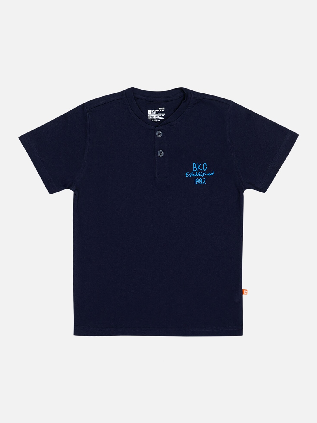 

Bodycare Boys Henley Neck T-shirt, Navy blue