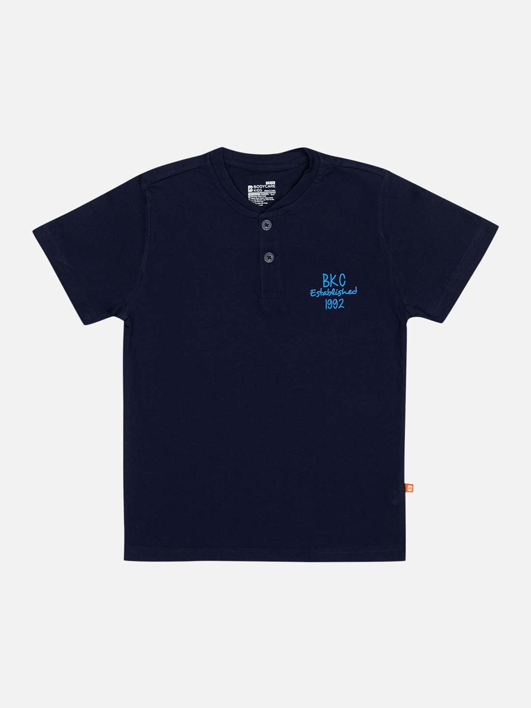 

Bodycare Boys Henley Neck T-shirt, Navy blue