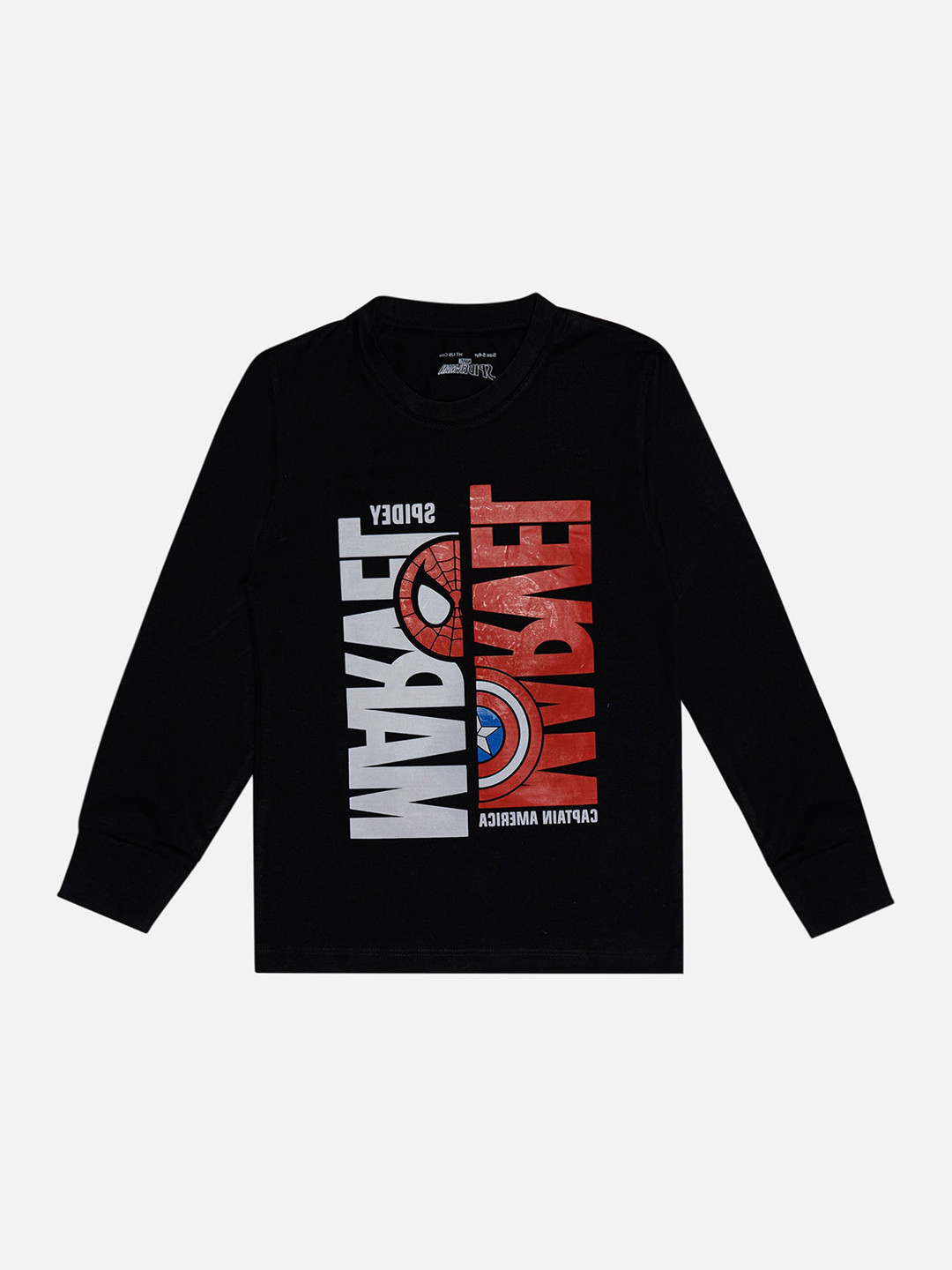 

Bodycare Boys Typography Printed Applique T-shirt, Black