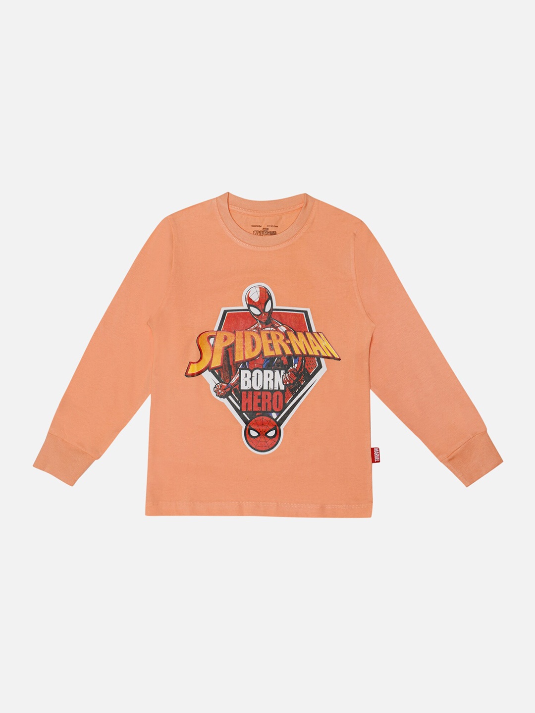 

Bodycare Boys Typography Printed Applique T-shirt, Peach