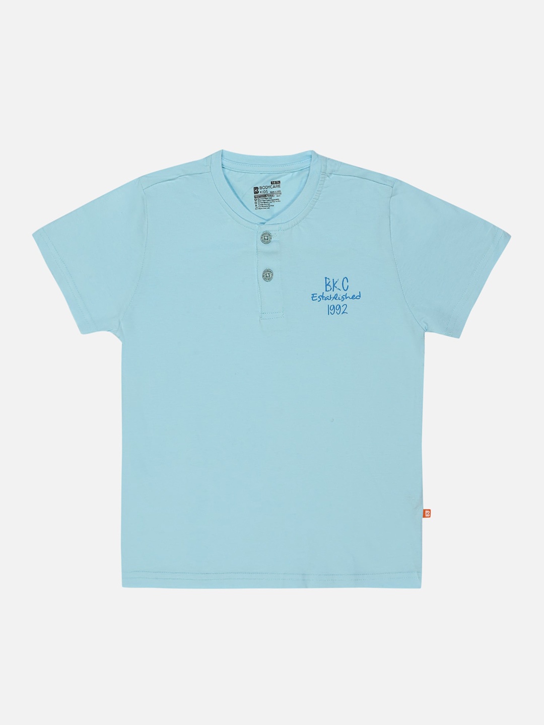 

Bodycare Boys Henley Neck T-shirt, Blue