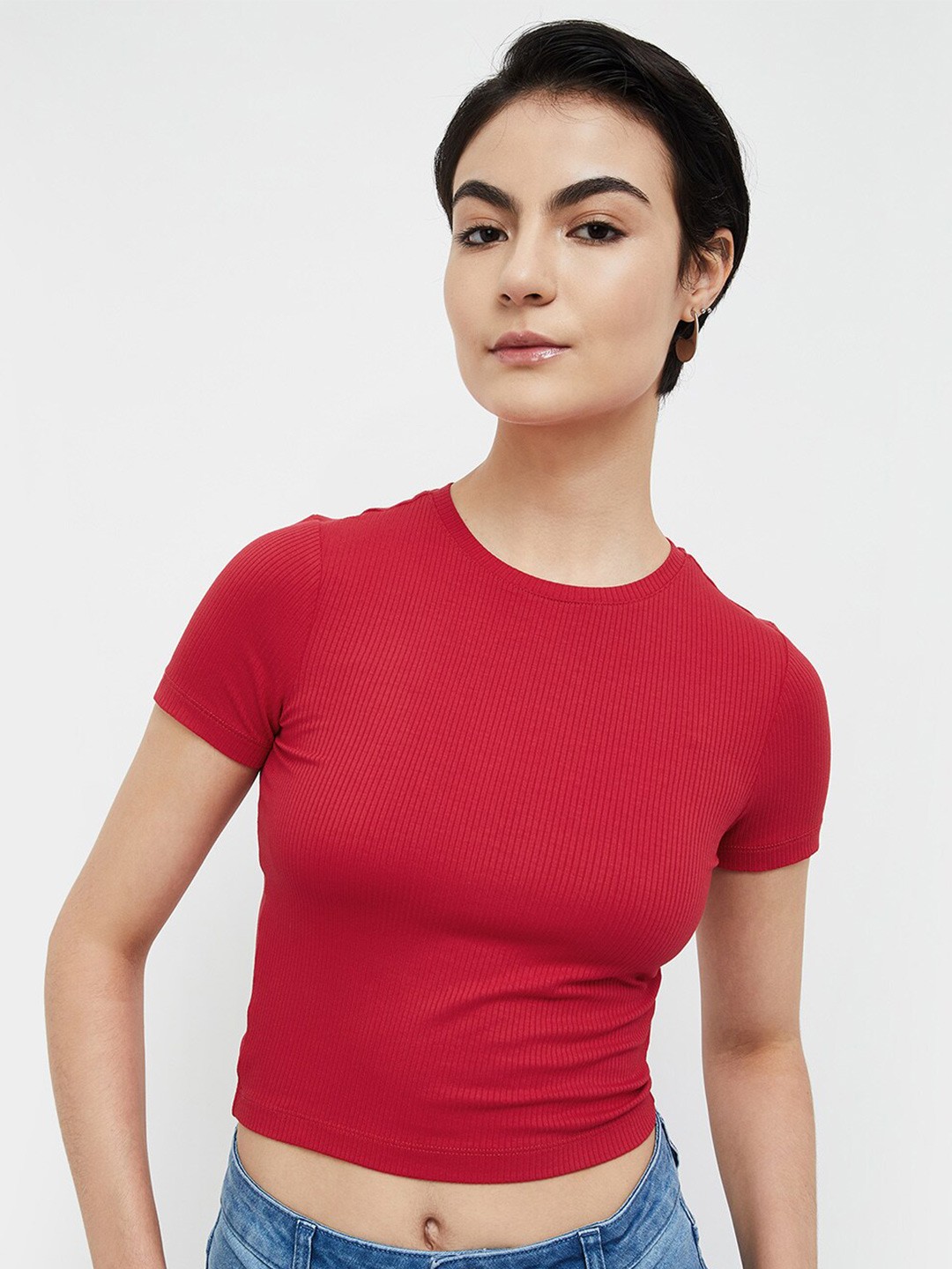 

Ginger by Lifestyle Crop Top, Red