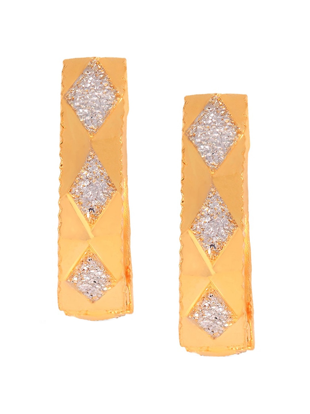 

BHIMA 22K Hallmark 916 Purity Yellow Gold Rhodium Ring Stud