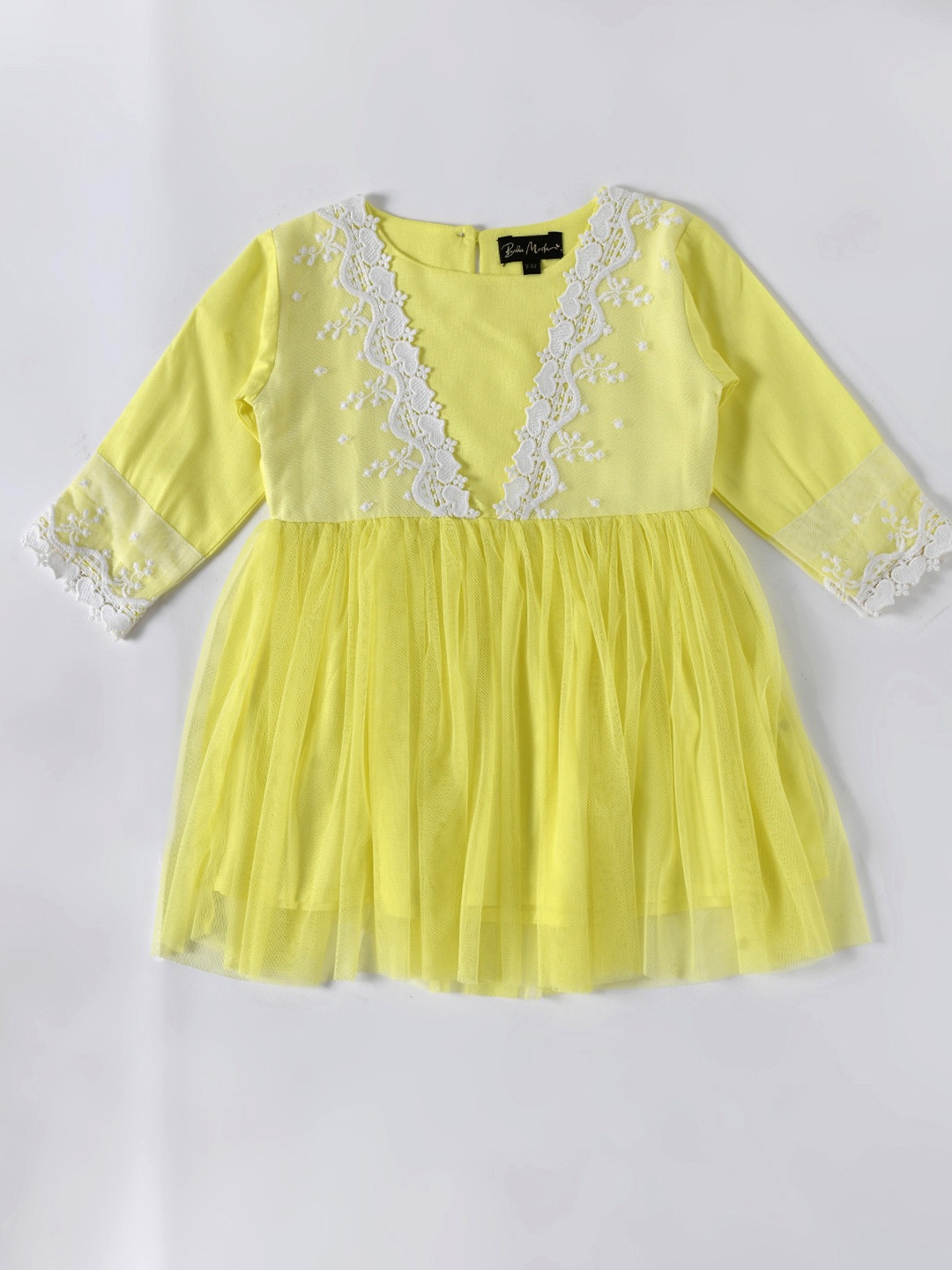 

Bella Moda Satin Fit & Flare Dress, Yellow