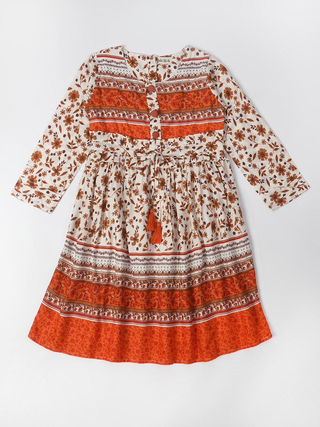 

Bella Moda Ethnic Motifs Print Fit & Flare Dress, Multi