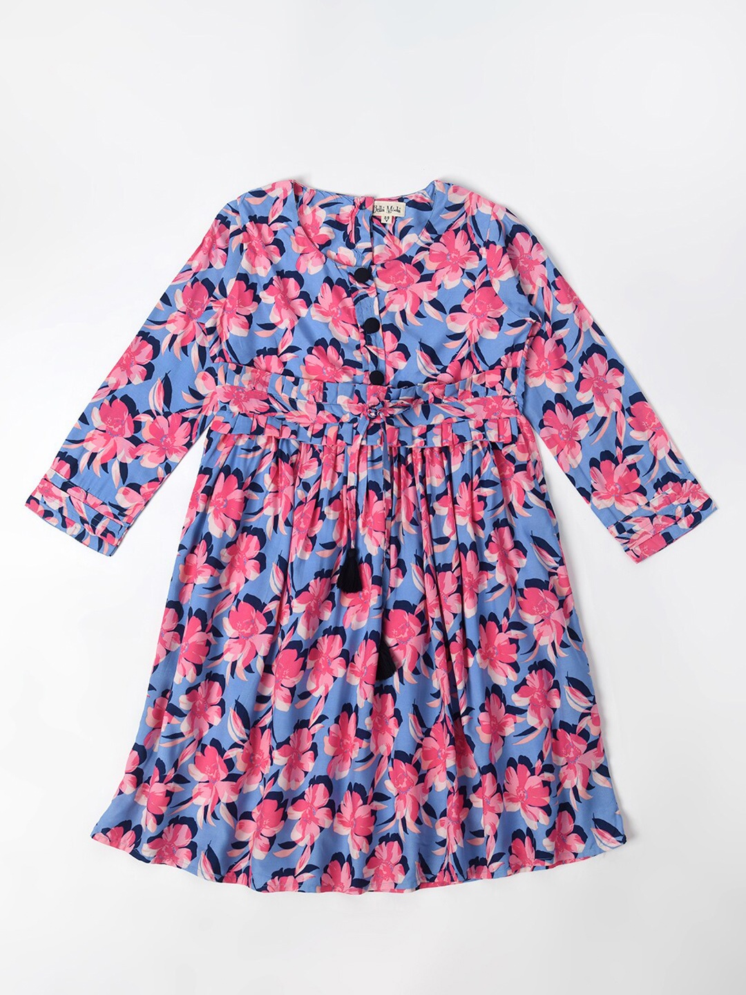 

Bella Moda Floral Print Fit & Flare Dress, Blue