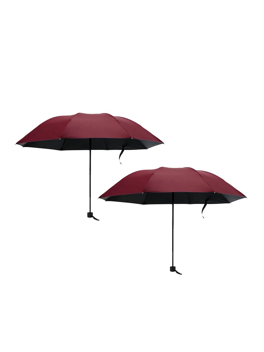 

Kuber Industries Pack Of 4 Manual 3 Fold Windproof Umbrellas, Red