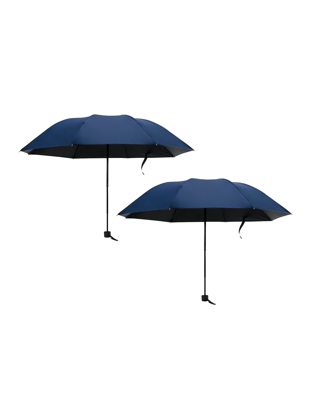 

Kuber Industries Pack Of 2 Manual 3 Fold Windproof Umbrellas, Blue