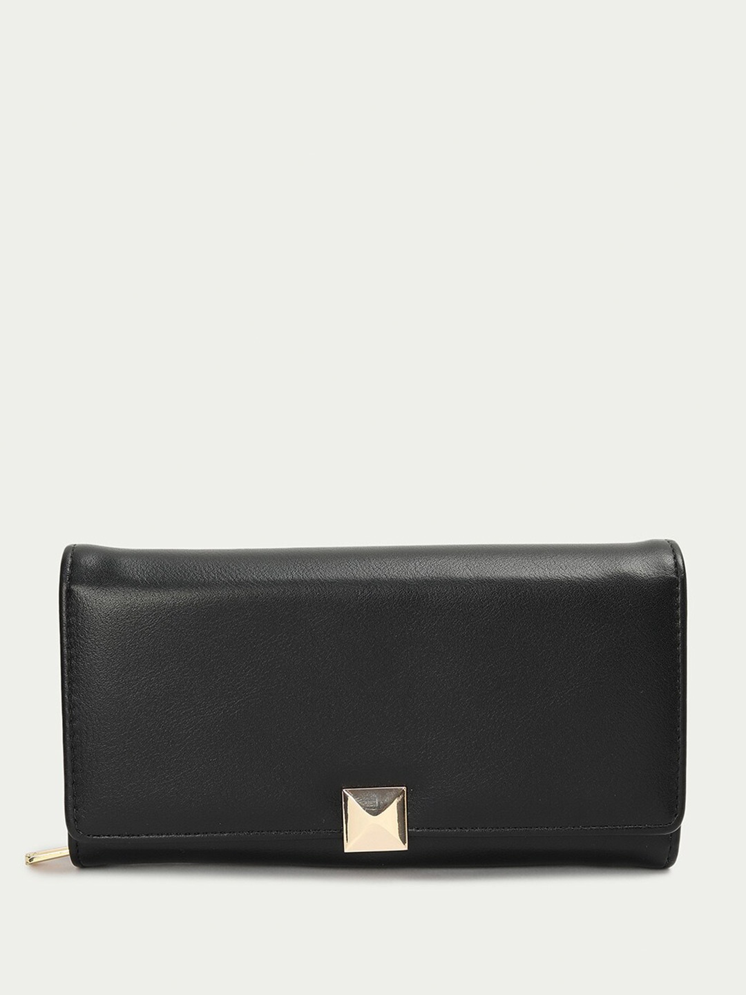 

Ginger by Lifestyle Women PU Zip Around Wallet, Black