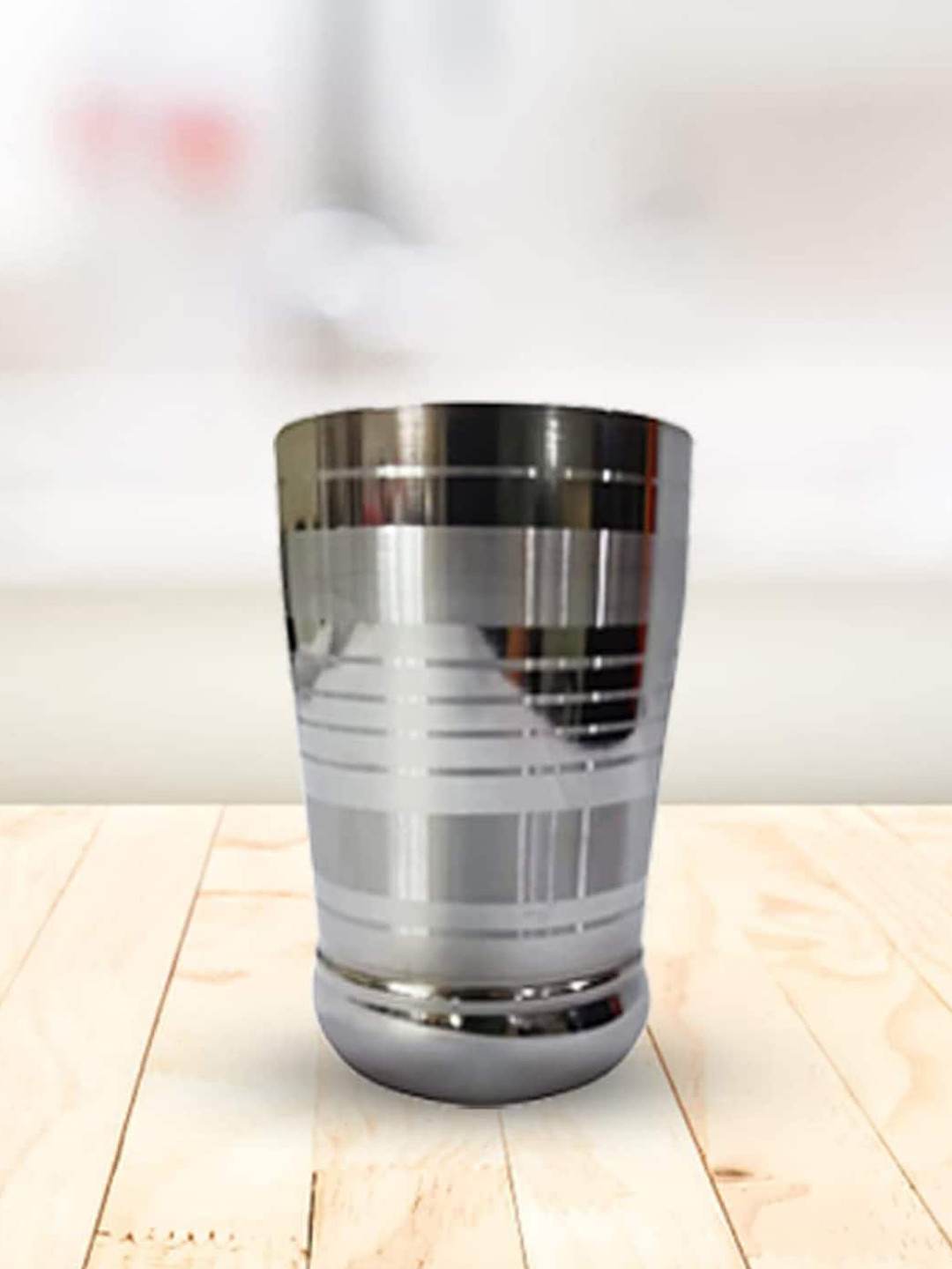 

Kuber Industries Silver Toned 6 Pieces Stainless Steel Glass