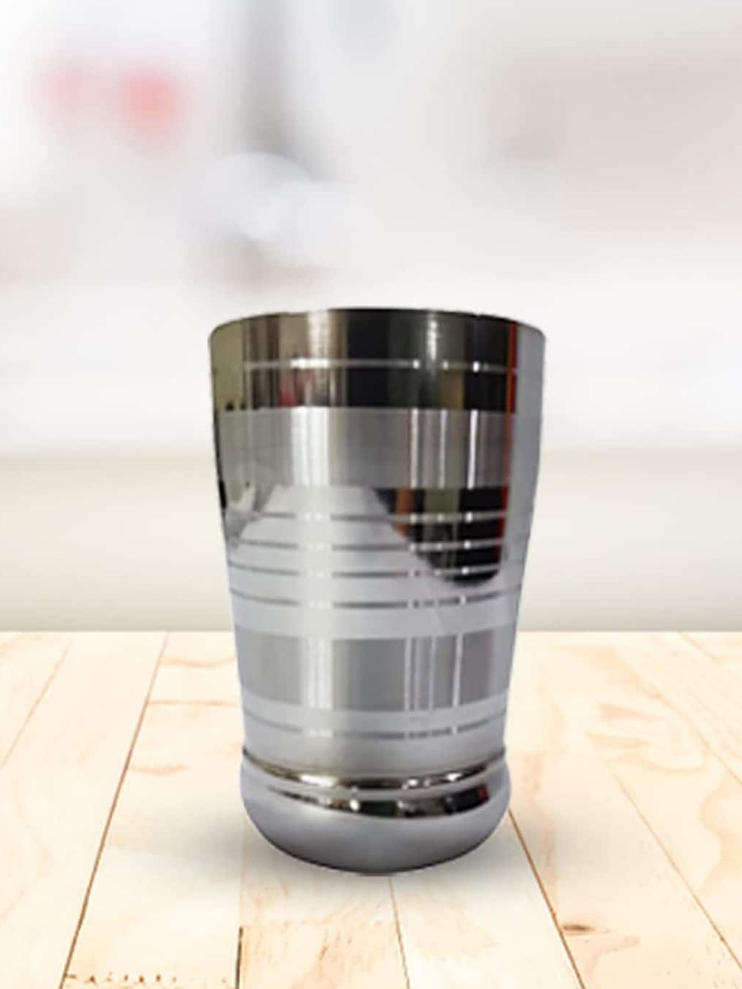 

Kuber Industries Silver Toned 6 Pieces Stainless Steel Glass