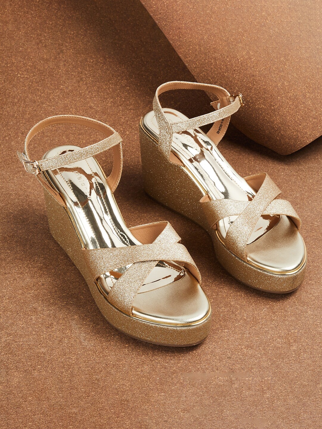 

Melange by Lifestyle Embellished Wedge Heels, Gold