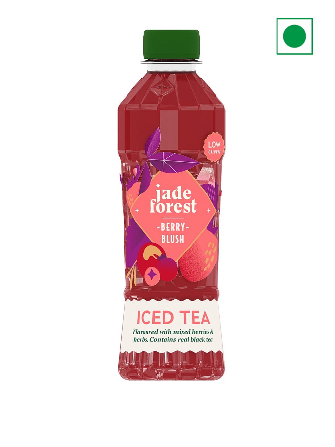 

Jade Forest Pack Of 12 Berry Blush Iced Tea Soft Drinks -300 ml, Red