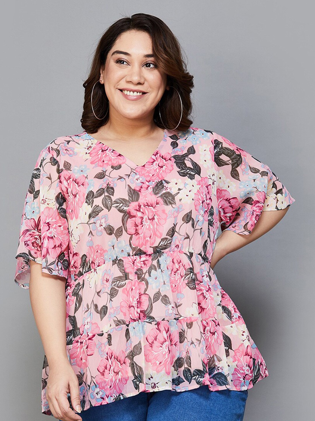 

Nexus by Lifestyle Floral Print Top, Pink