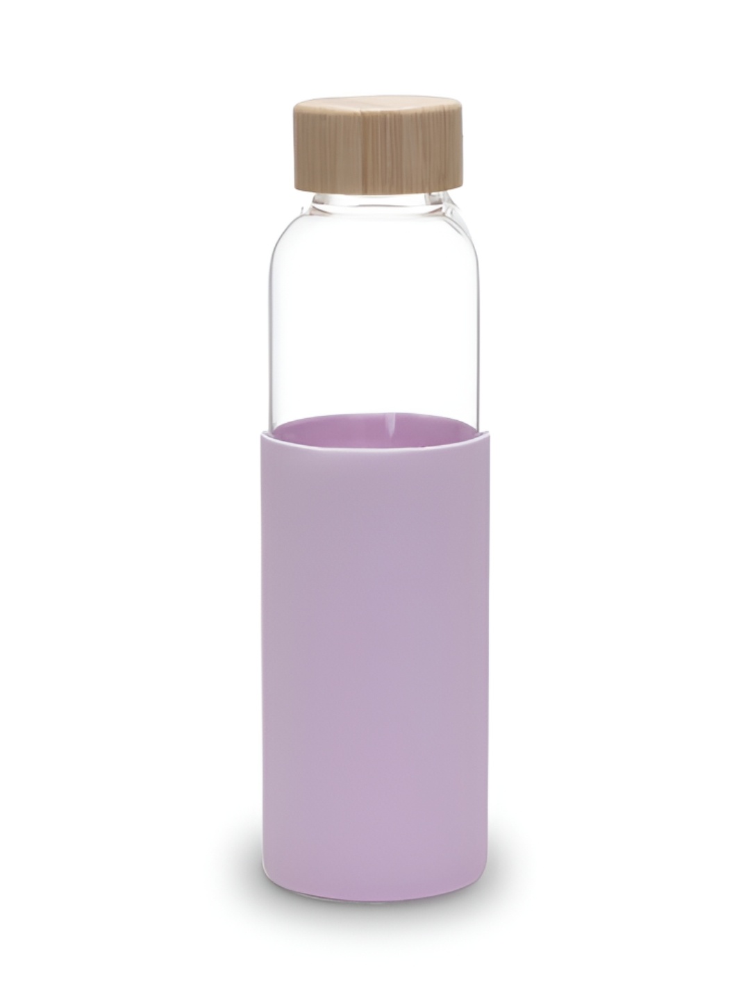 

UMAI Purple & Transparent Glass Water Bottle 550 ml