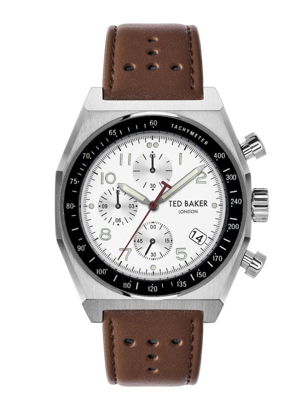

Ted Baker Men Leather Straps Analogue Watch BKPFIF202, White