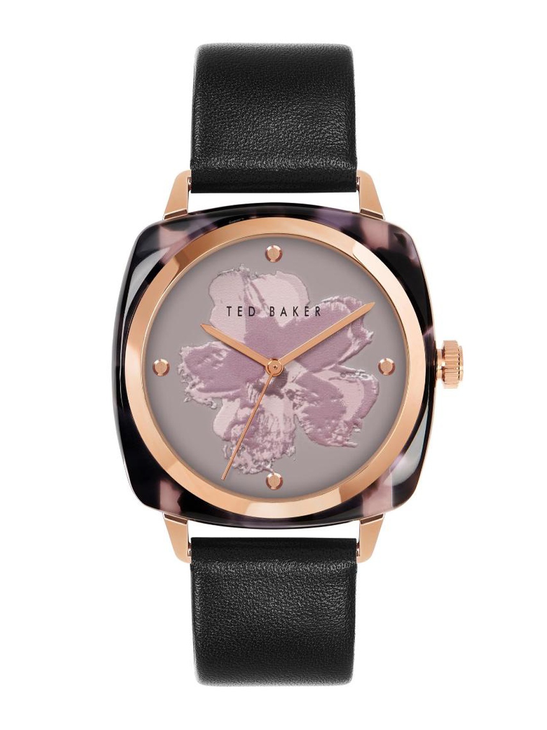 

Ted Baker Women Embellished Leather Straps Analogue Watch BKPELS201, Pink