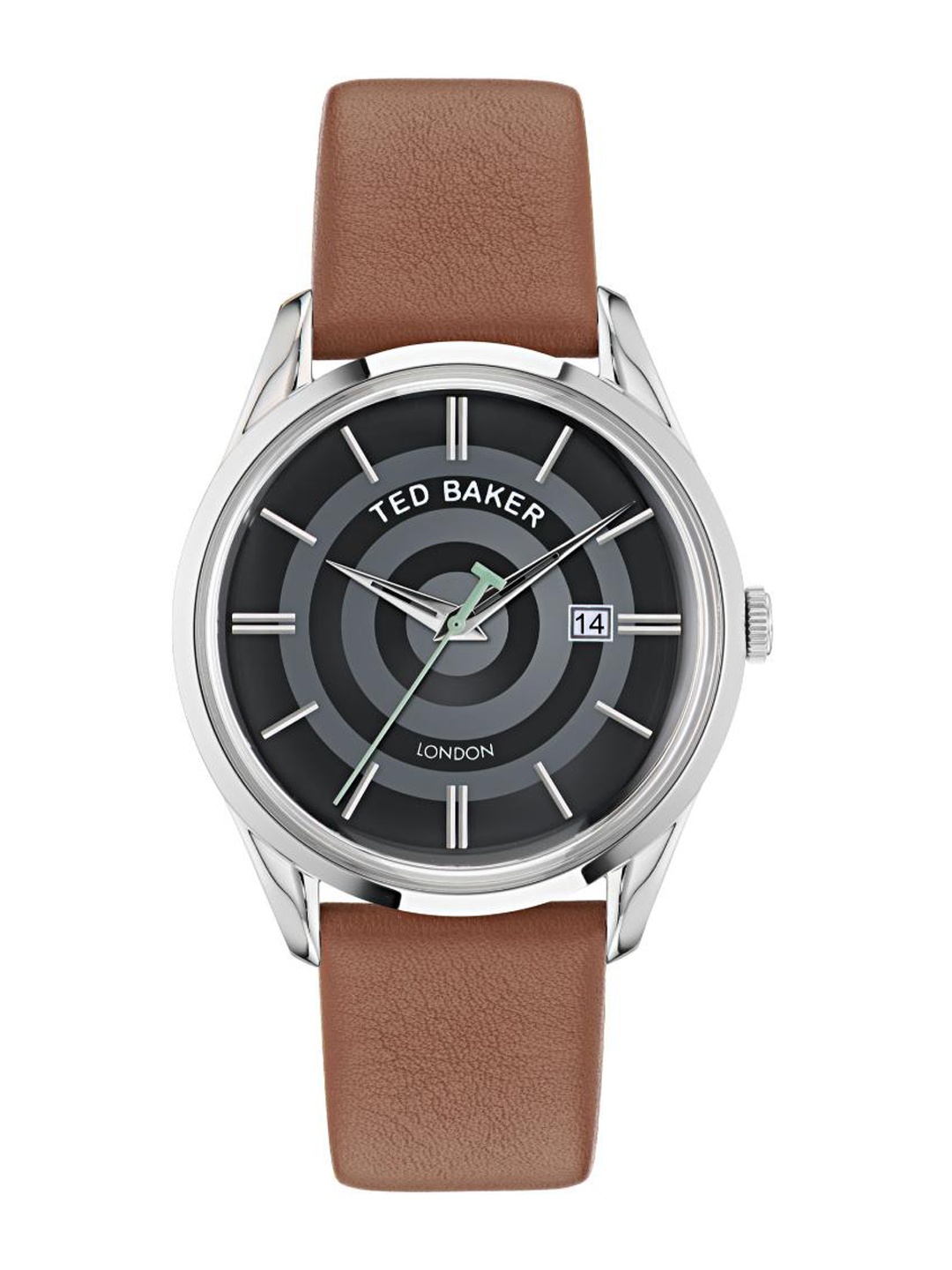 

Ted Baker Men Brass Dial & Leather Straps Analogue Watch BKPLTF301, Black