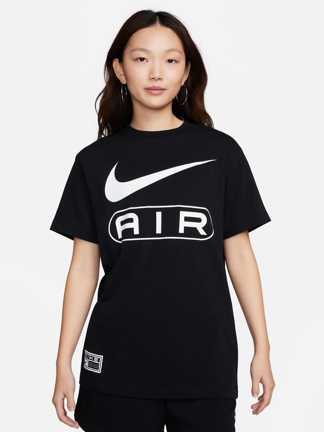 

Nike Air Printed Relaxed-Fit Cotton T-shirt, Black