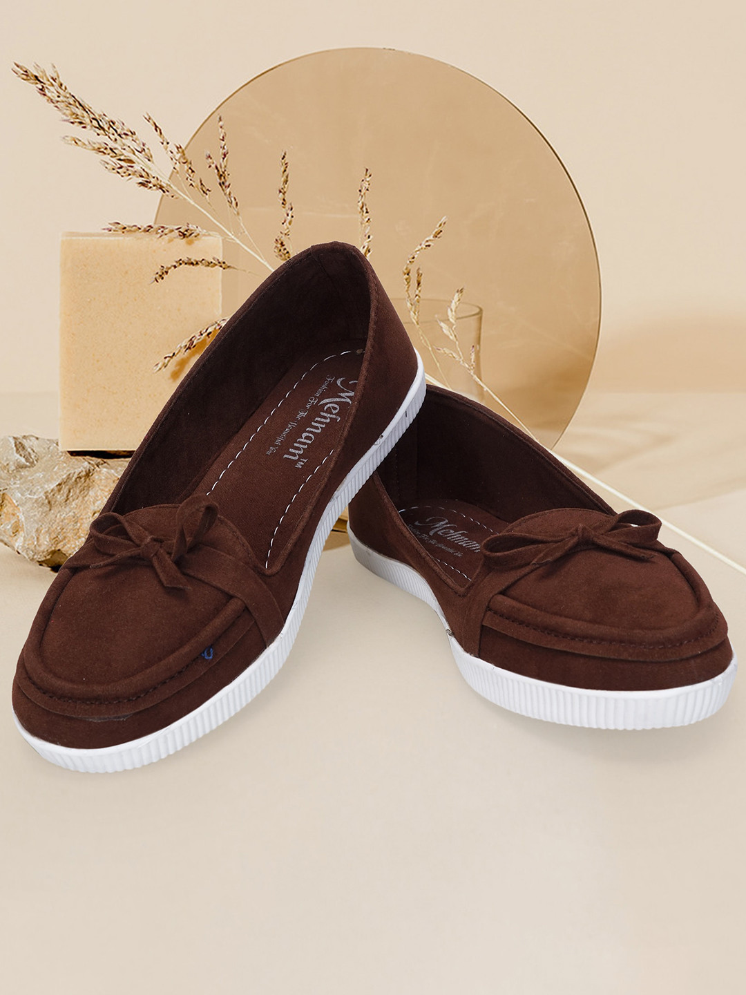 

MEHNAM Women Lightweight Tassel Loafers, Brown