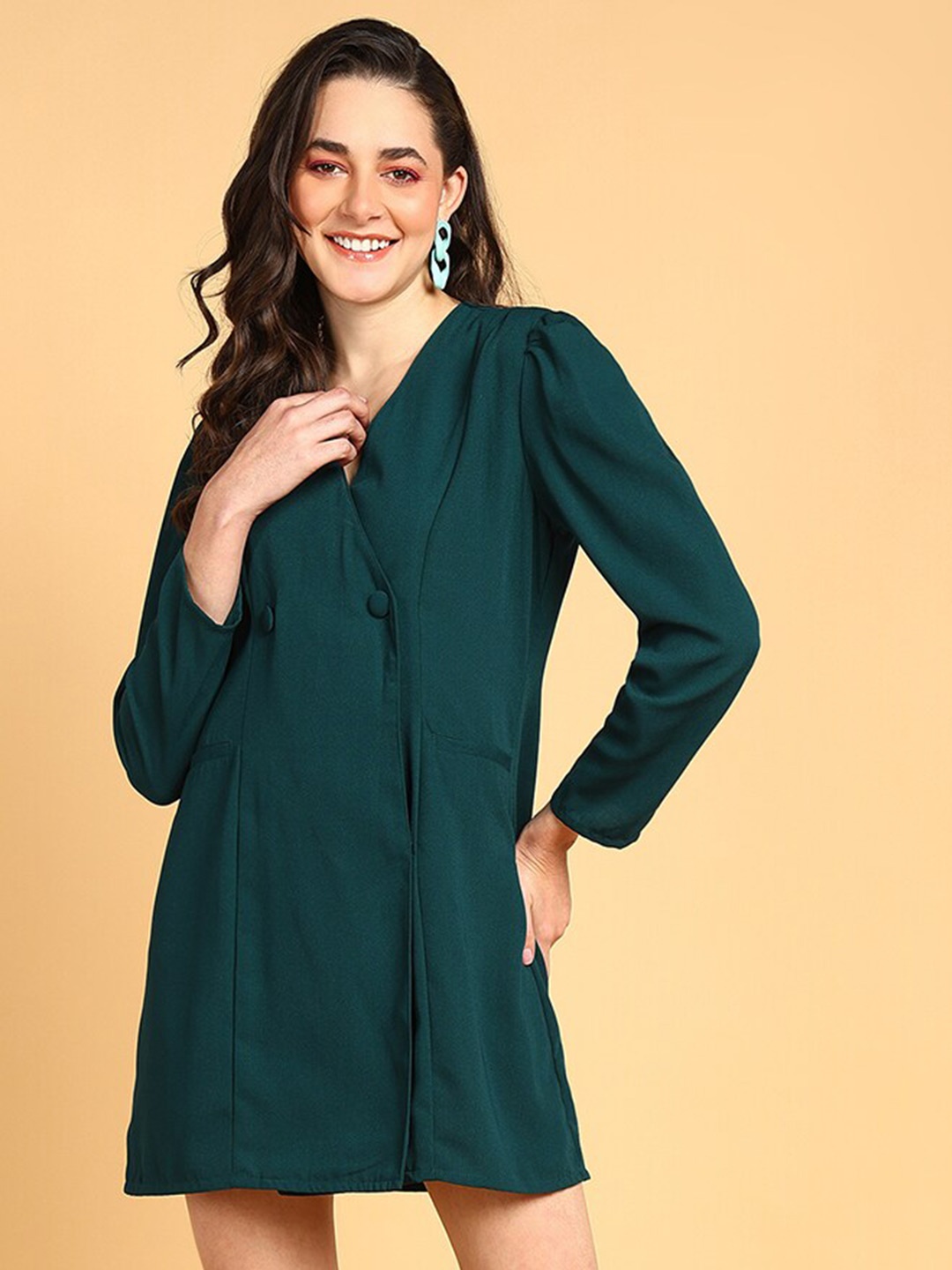 

The Roadster Lifestyle Co A-Line Mini Dresses, Green
