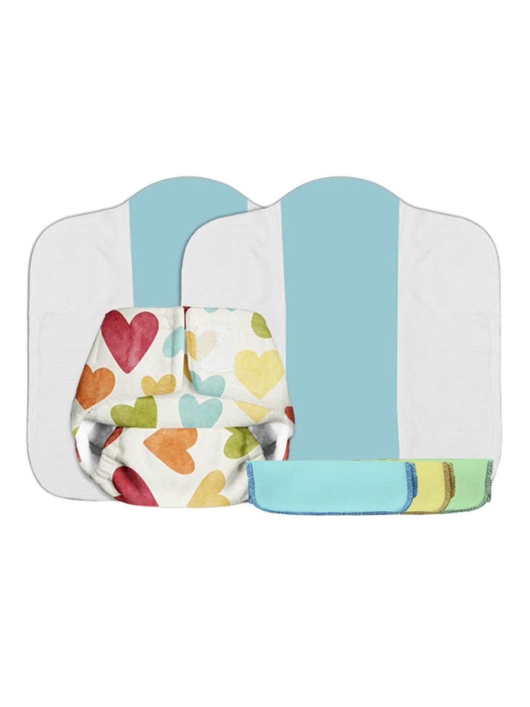 

SuperBottoms Set Of 6 Newborn Uno Diaper-Stay Dry Magic Pads-Reusable Diaper Liners, White