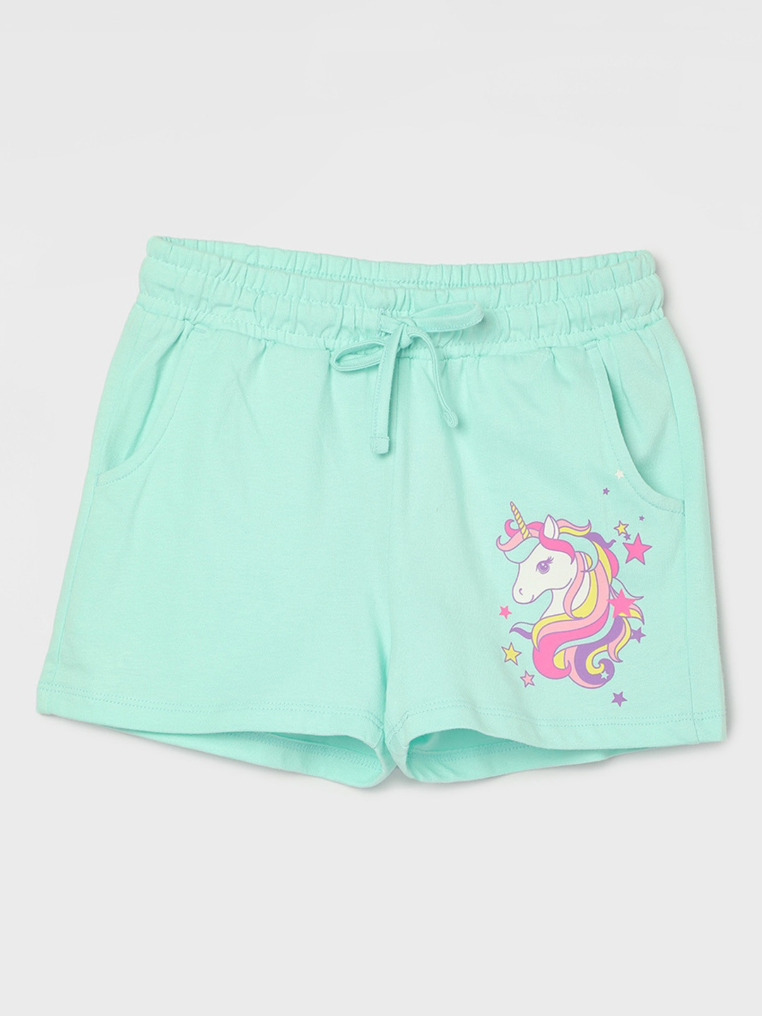

Fame Forever by Lifestyle Girls Printed Shorts, Green