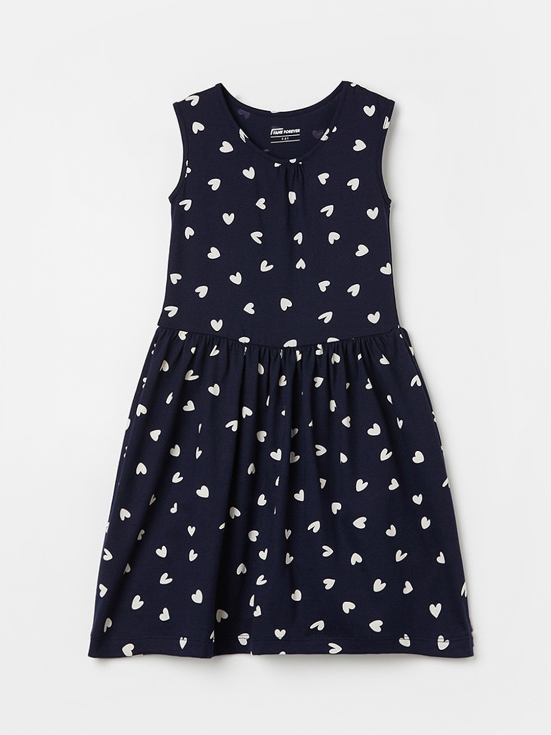 

Fame Forever by Lifestyle Print Fit & Flare Dress, Blue