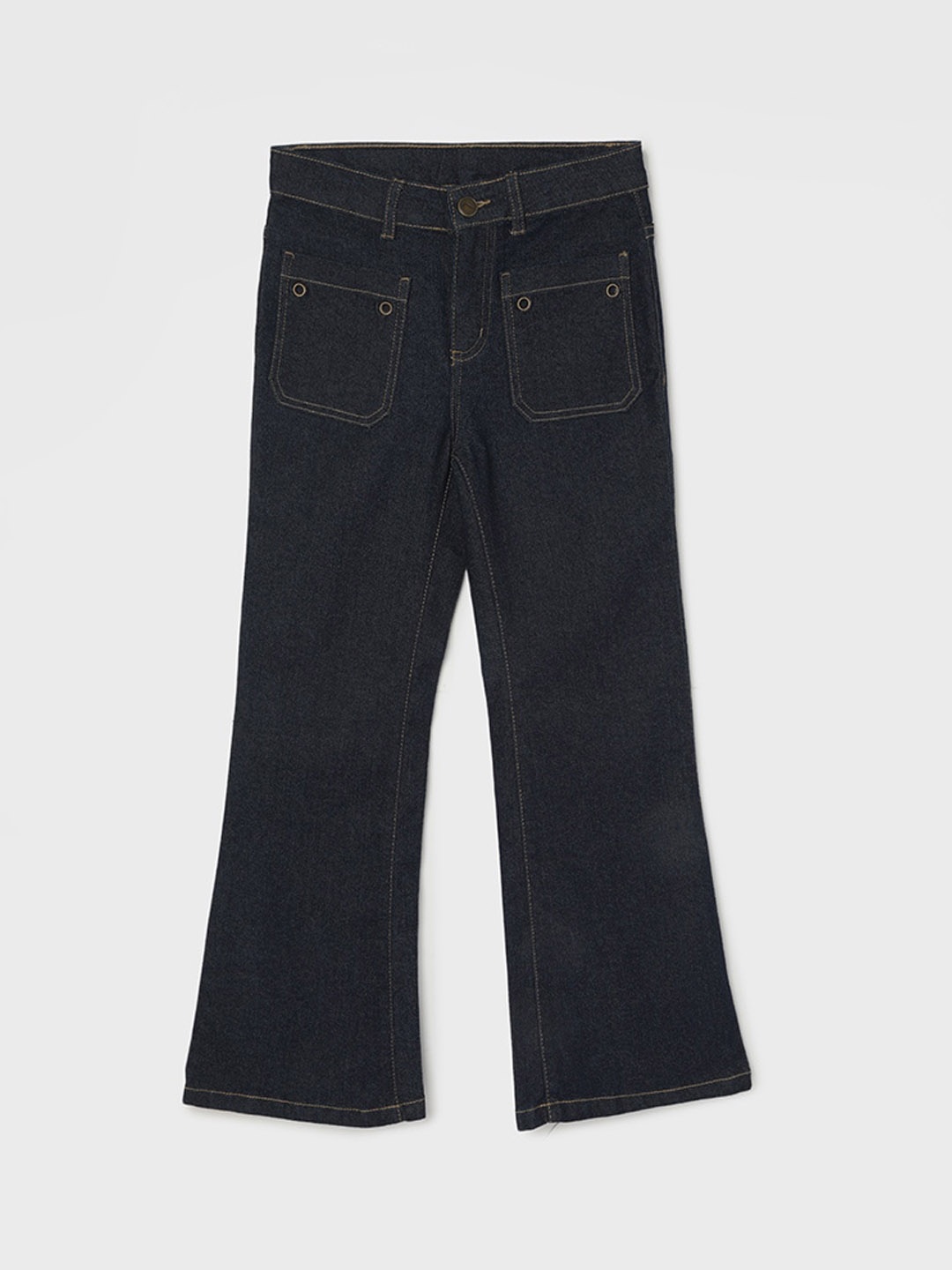 

Fame Forever by Lifestyle Girls Bootcut Low Distress Jeans, Blue