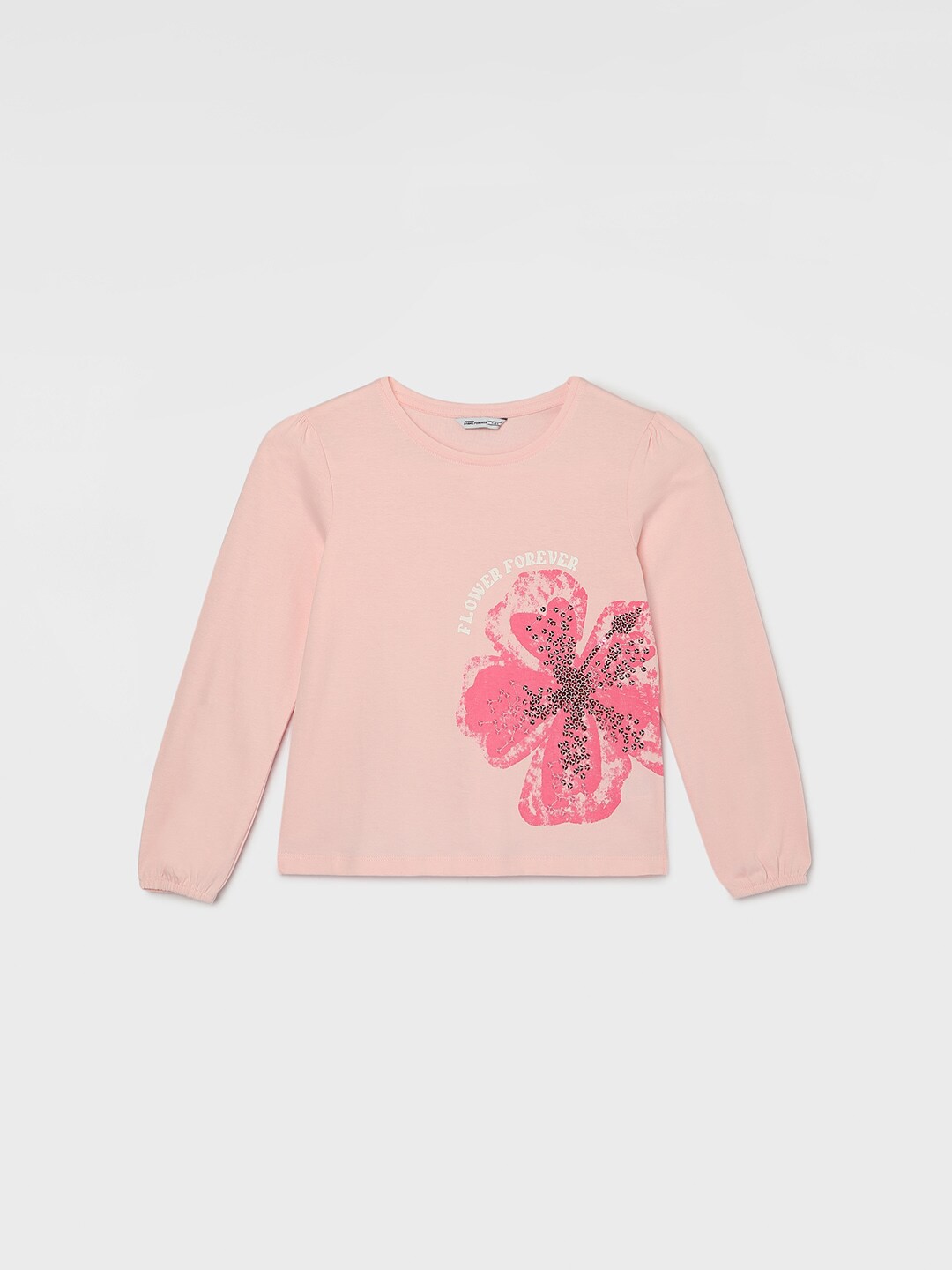 

Fame Forever by Lifestyle Girls Floral Printed T-shirt, Pink