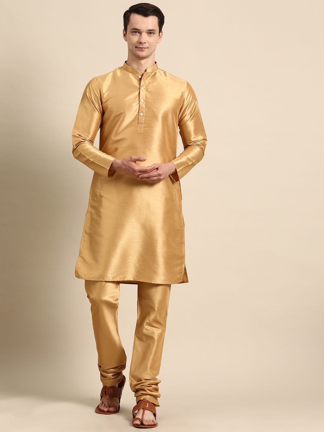 

Sayisha Men Kurta with Trousers, Gold