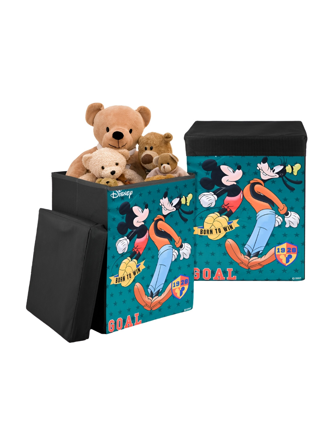 

Kuber Industries Green & Black 2 Pcs Regular Disney Printed Organisers