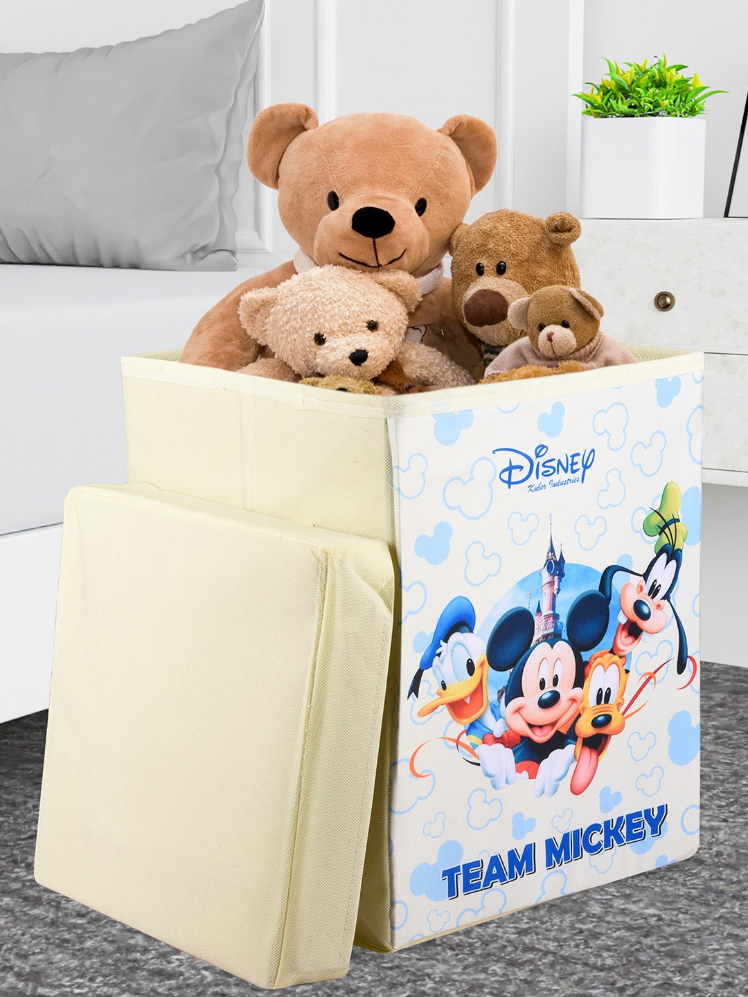 

Kuber Industries Disney Print Toy Storage Bag, Navy blue