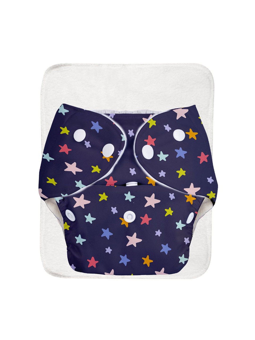 

SuperBottoms Set Of 2 Reusable Cloth Diaper & Quick Dry Ultra Thin Pads, White