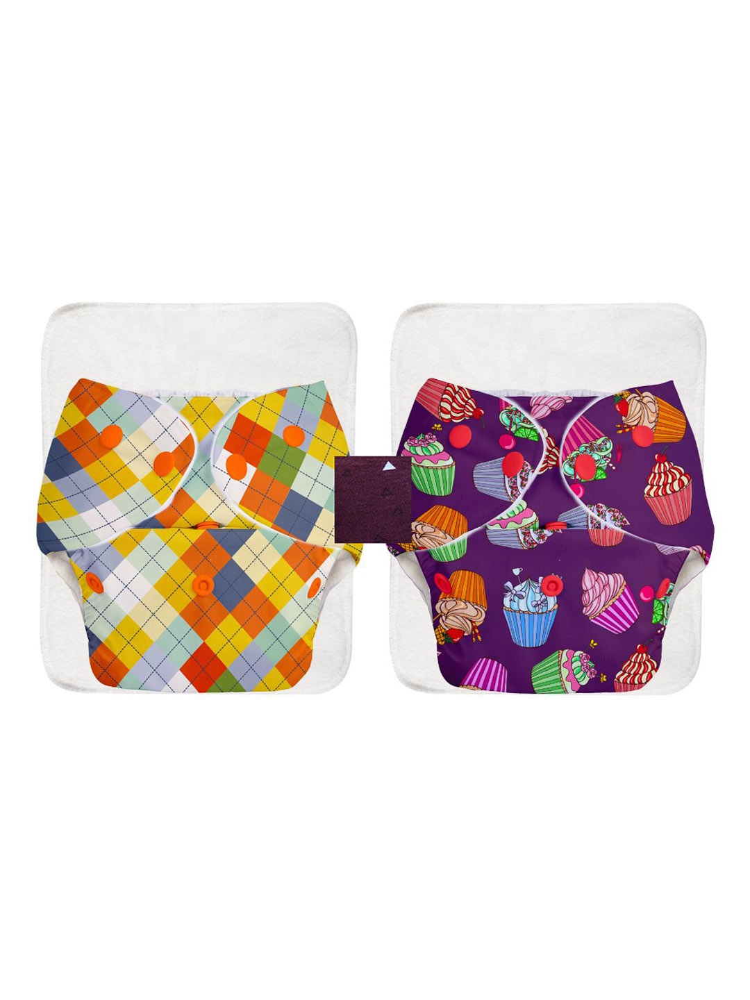 

SuperBottoms Set Of 4 UNO Reusable Cloth Diaper & Quick Dry Ultra Thin Pads, White