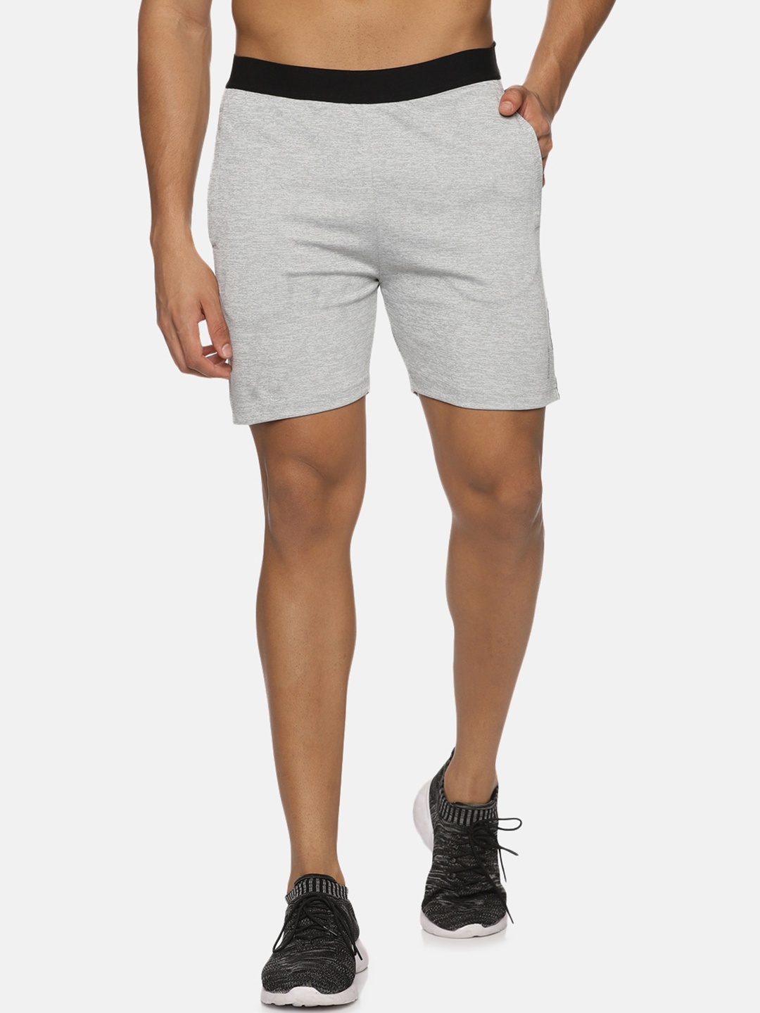 

DOMIN8 Men Training or Gym Sports Shorts, Grey