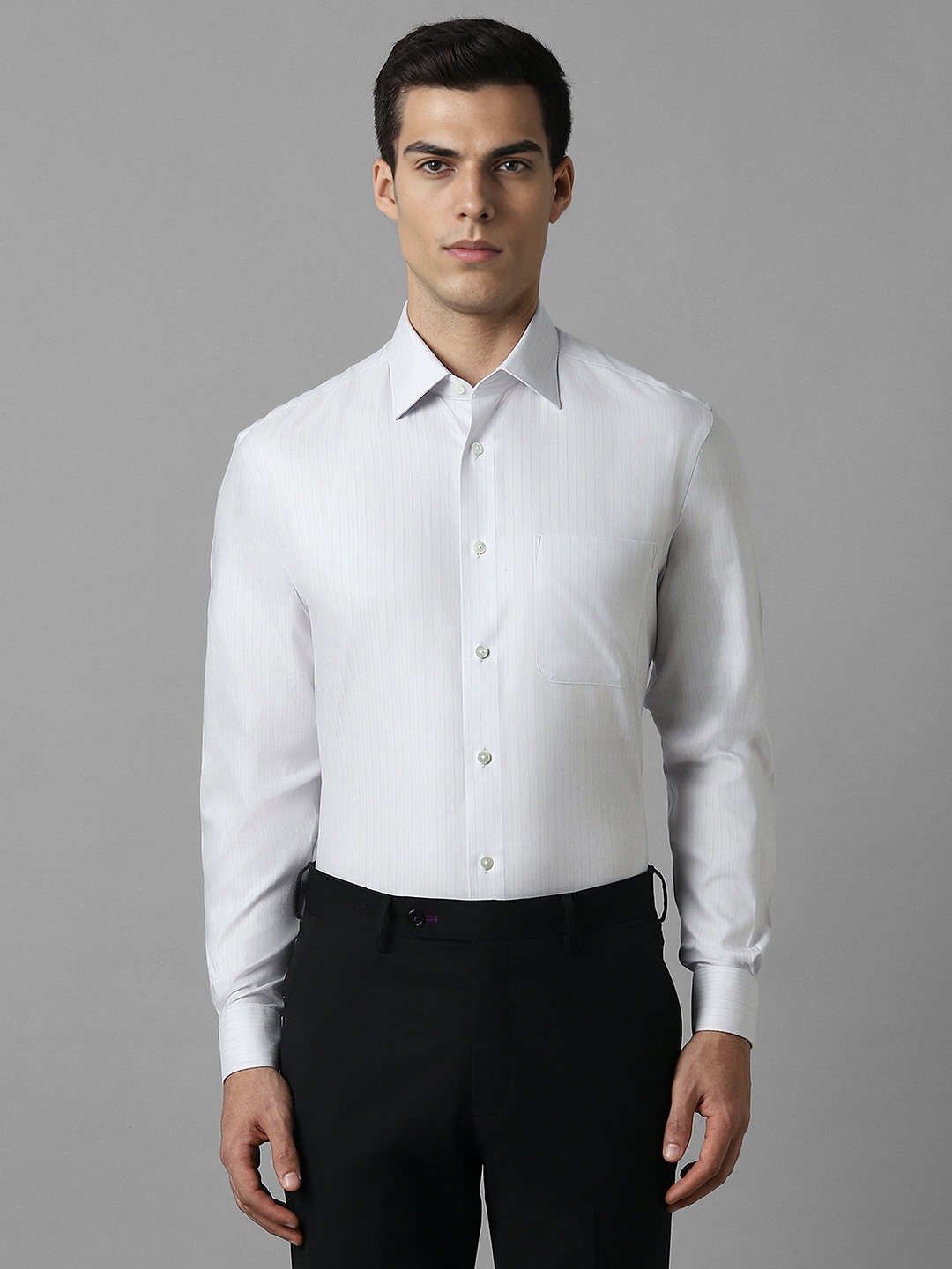 

Louis Philippe Men Opaque Formal Shirt, White