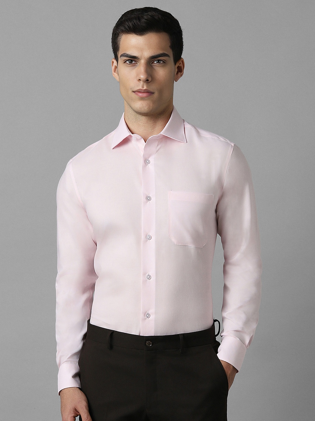 

Louis Philippe Men Opaque Formal Shirt, Pink