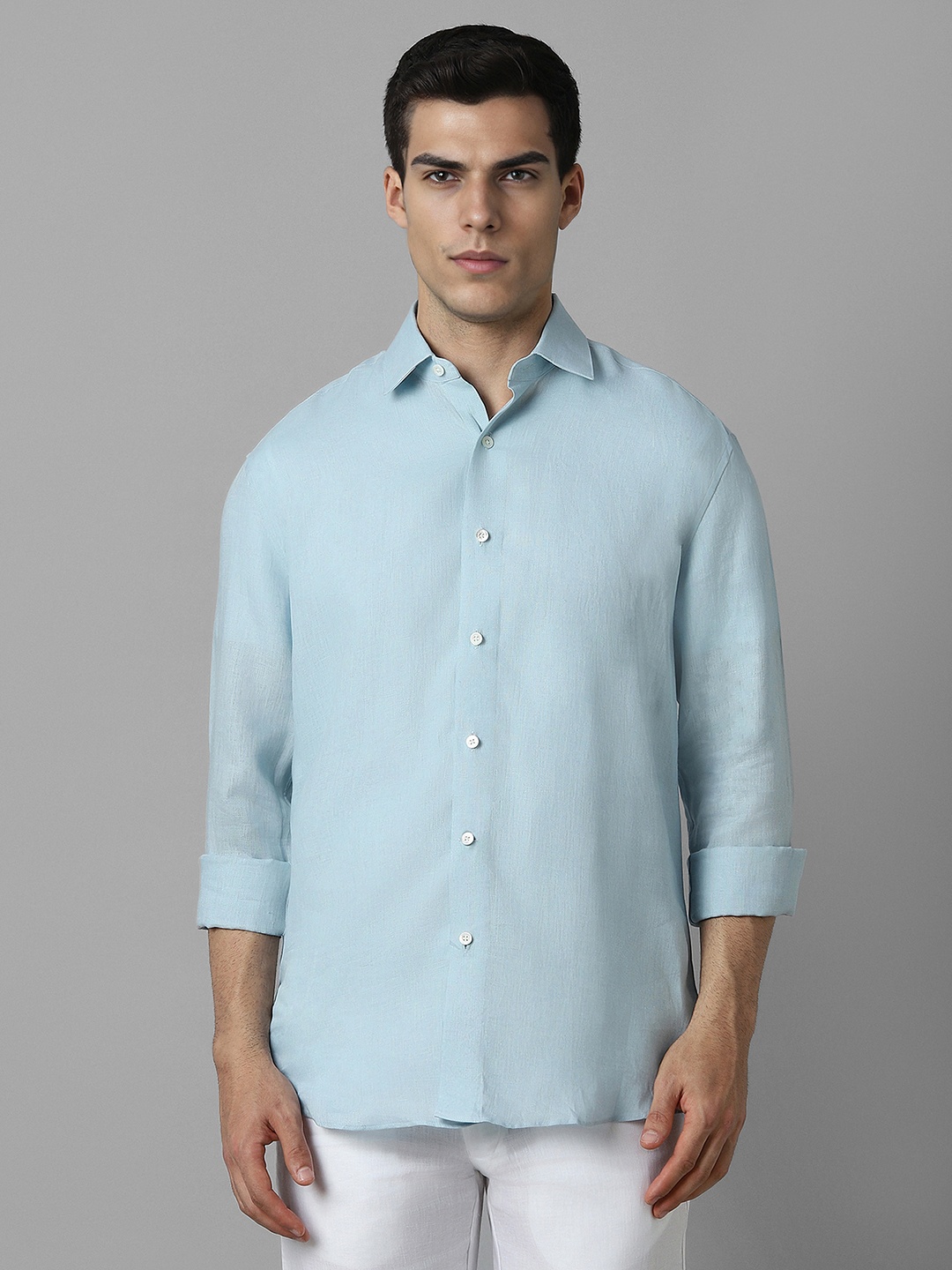 

Luxure by Louis Philippe Men Opaque Formal Shirt, Blue