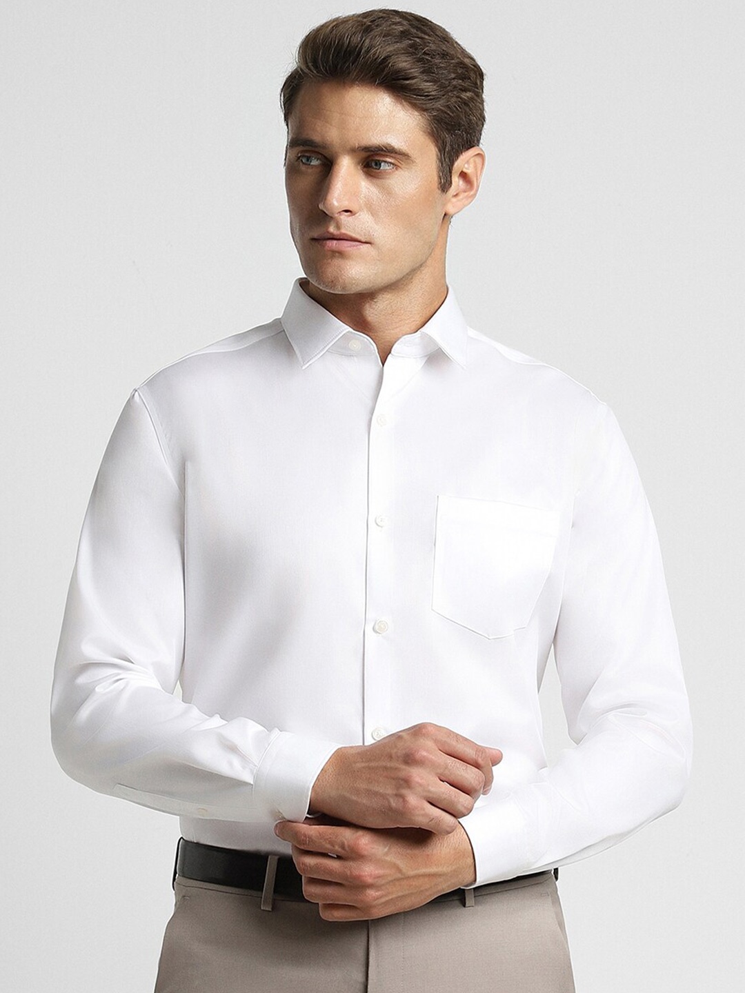 

Peter England Elite Men Opaque Formal Shirt, White