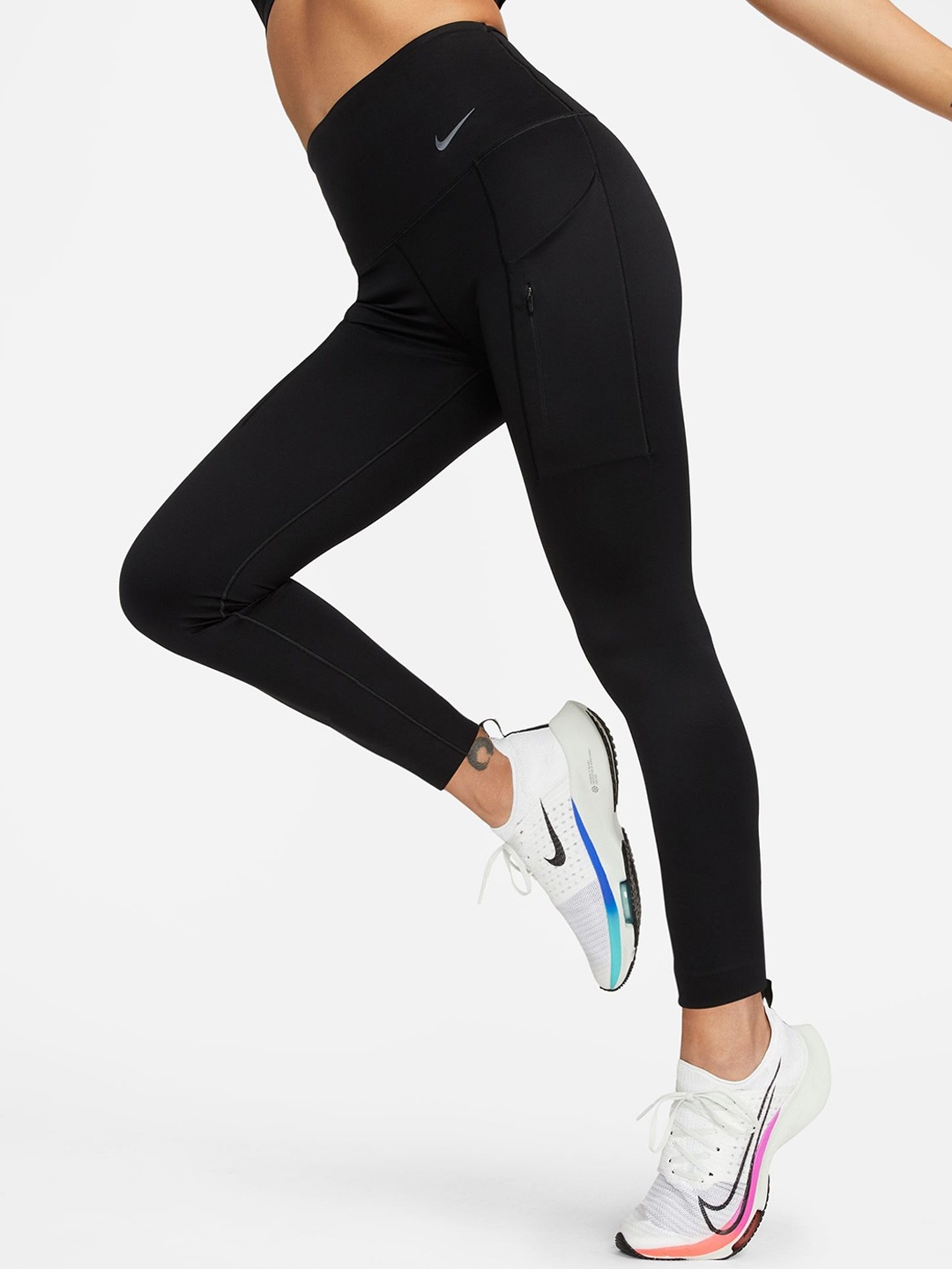 

Nike Go Women Firm-Support High-Waisted 7/8 Tights with Pockets, Black
