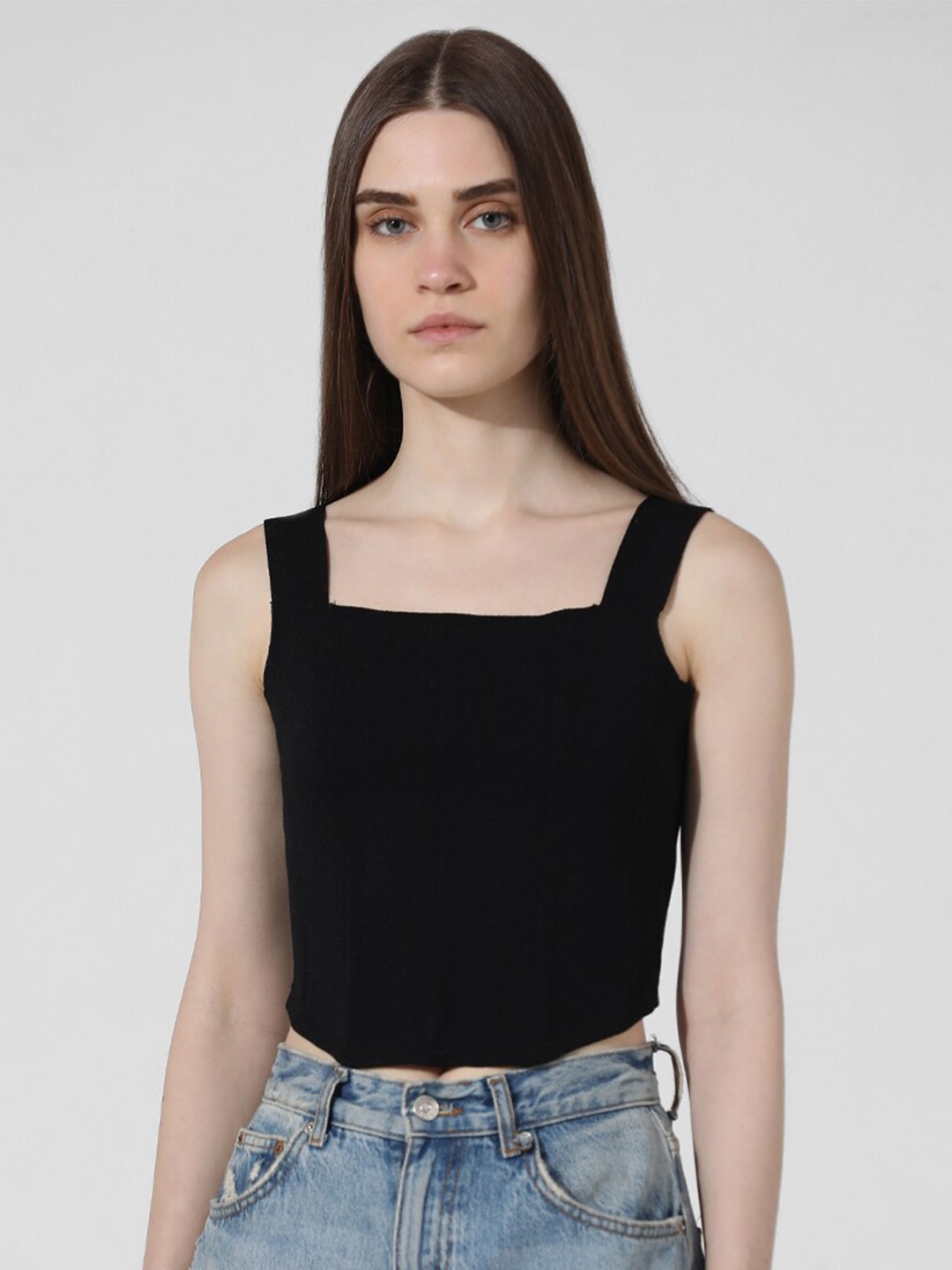 

ONLY Crop Top, Black